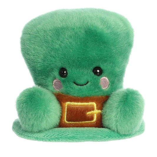 Aurora Palm Pals Finnigan Leprechaun Hat plush, 5-inch pocket companion for cuddling and collection.