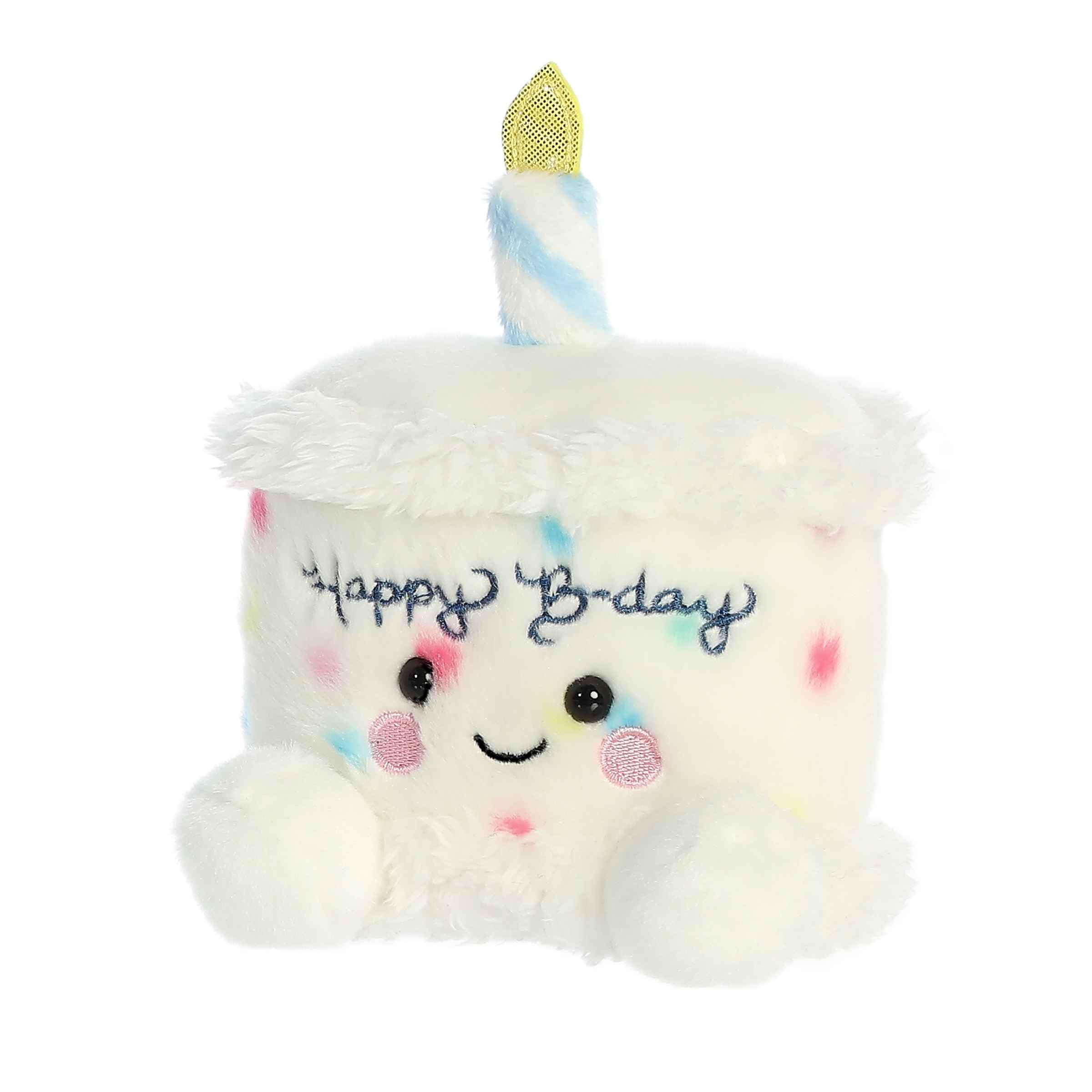 Aurora Palm Pals Happy B'Day Cake plush gift-ready for birthdays.