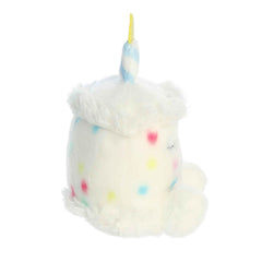 Aurora Palm Pals Happy B'Day Cake plush fabric texture for cozy displays.