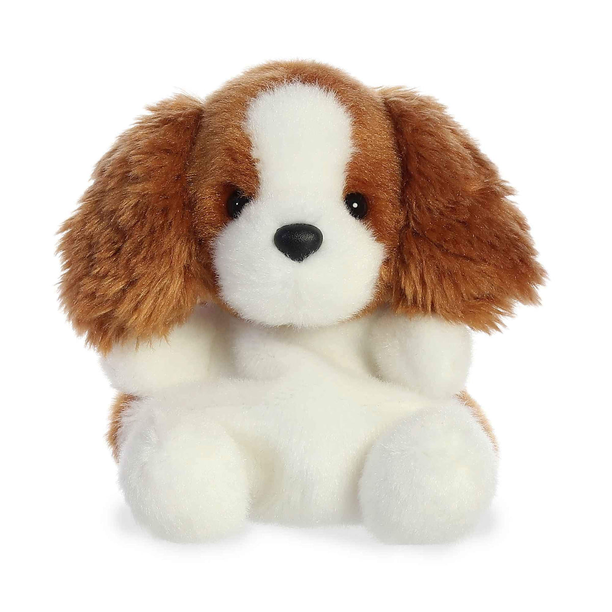 Aurora Palm Pals Lady Spaniel brown ears plush for gentle play.