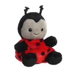 Aurora Lil Spots Ladybug palm-size plush ideal for backpacks and travel.