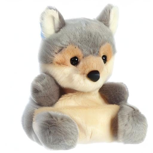 Gift-ready packaging featuring Aurora Lucian Wolf plush and charming design.