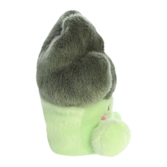 Aurora Palm Pals Luigi Broccoli plush close-up fabric detail highlighting softness