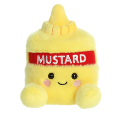 Aurora Palm Pals Newton Mustard plush front view, a cheerful playmate and display piece.