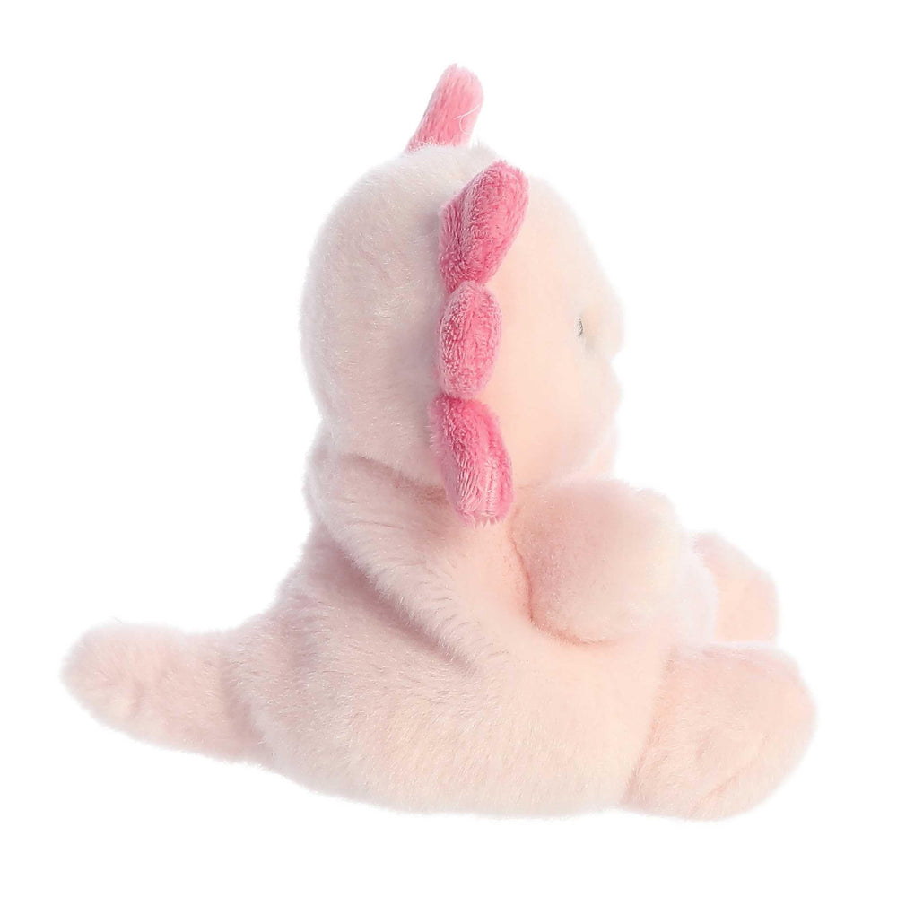 Aurora Palm Pals Axolotl collectible plush ideal for shelves or play.
