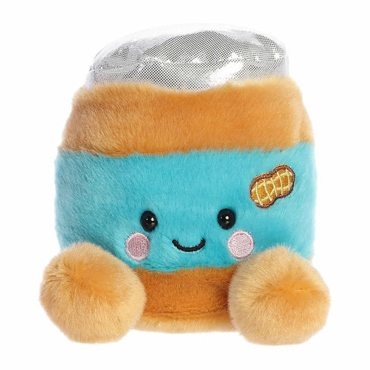 Aurora Petey Peanut Butter Palm Pal plush close-up showing soft fluffy texture for hugs