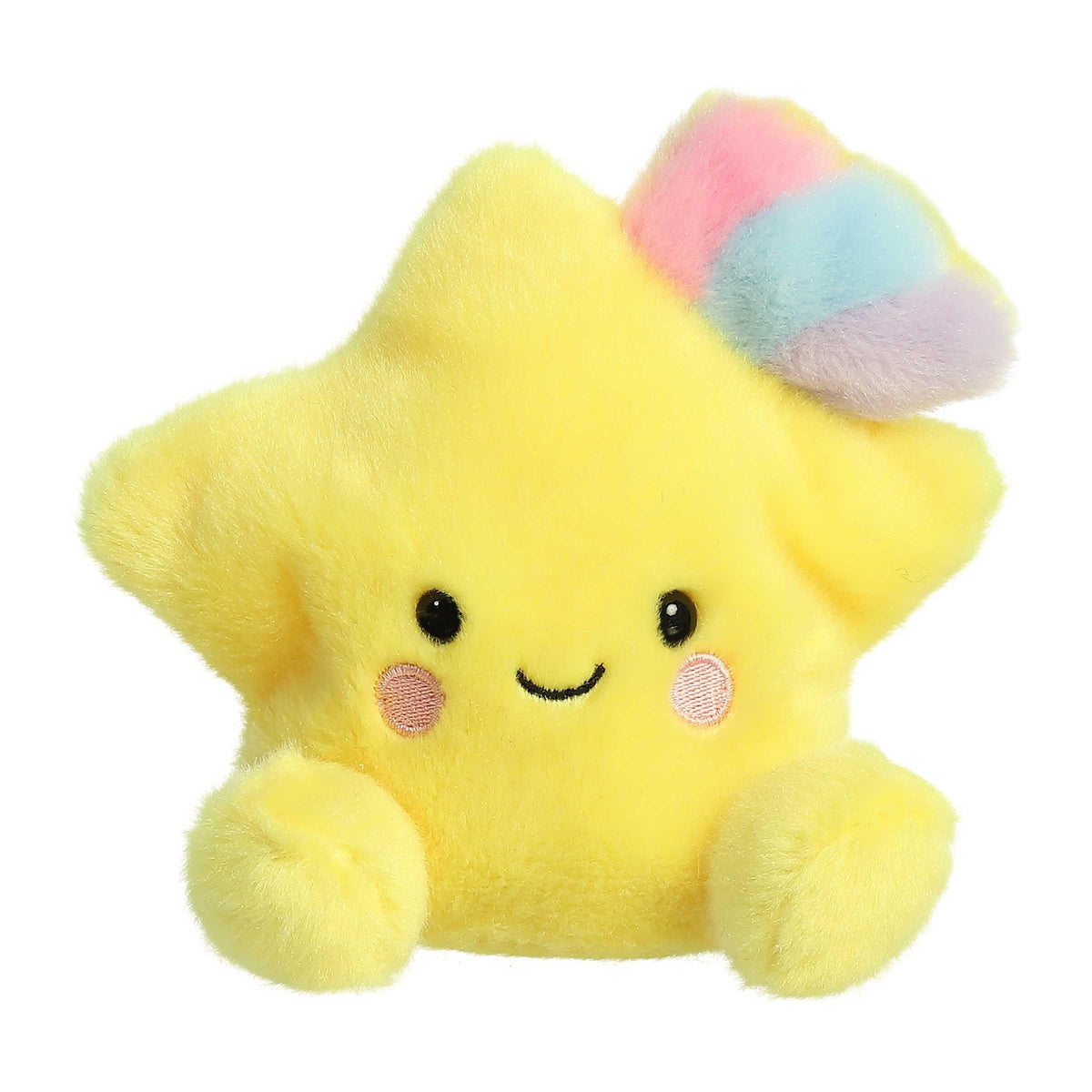 Aurora Pisces Star plush yellow with pastel trail for cuddles and decor