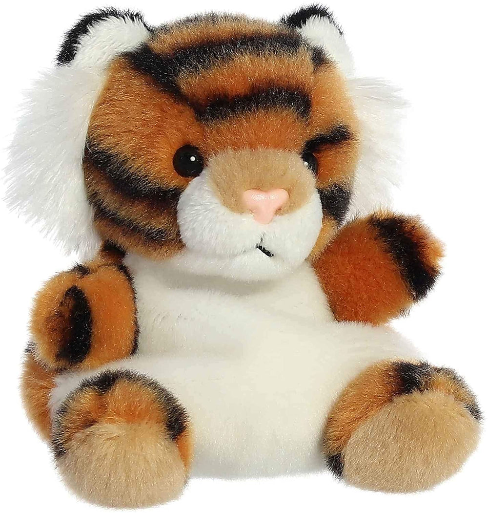Aurora Palm Pals set of two featuring Leno Lion and Indy Tiger.