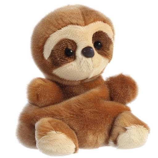 Bedtime snuggle scene with Slomo Sloth, a comforting plush friend.