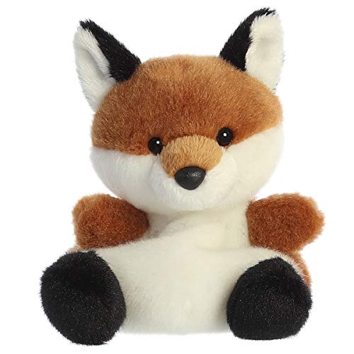Aurora Palm Pals Sly Fox plush, hand-size fits in pocket for on-the-go snuggles.