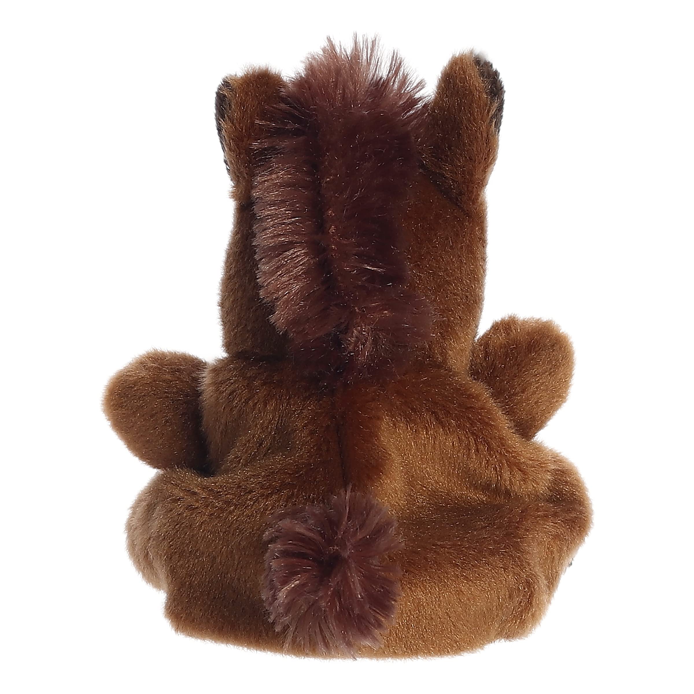 Aurora Palm Pals Truffle Brown Horse on display, great for collectors and gift ideas