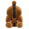 Aurora Palm Pals Vanessa Violin soft toy, palm-sized cuddle buddy in warm brown for cozy hugs.