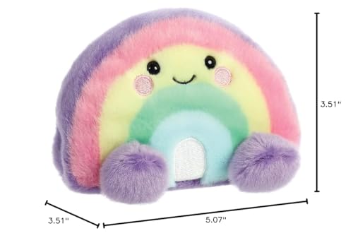 Collectible Vivi Rainbow from Aurora's Palm Pals line for plush fans.