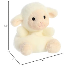 Aurora Palm Pals Woolly Lamb display pose invites cuddly posing and photos