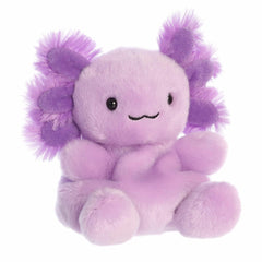 Aurora Xavier Purple Axolotl in-hand pose highlights compact size for pocket-sized fun.