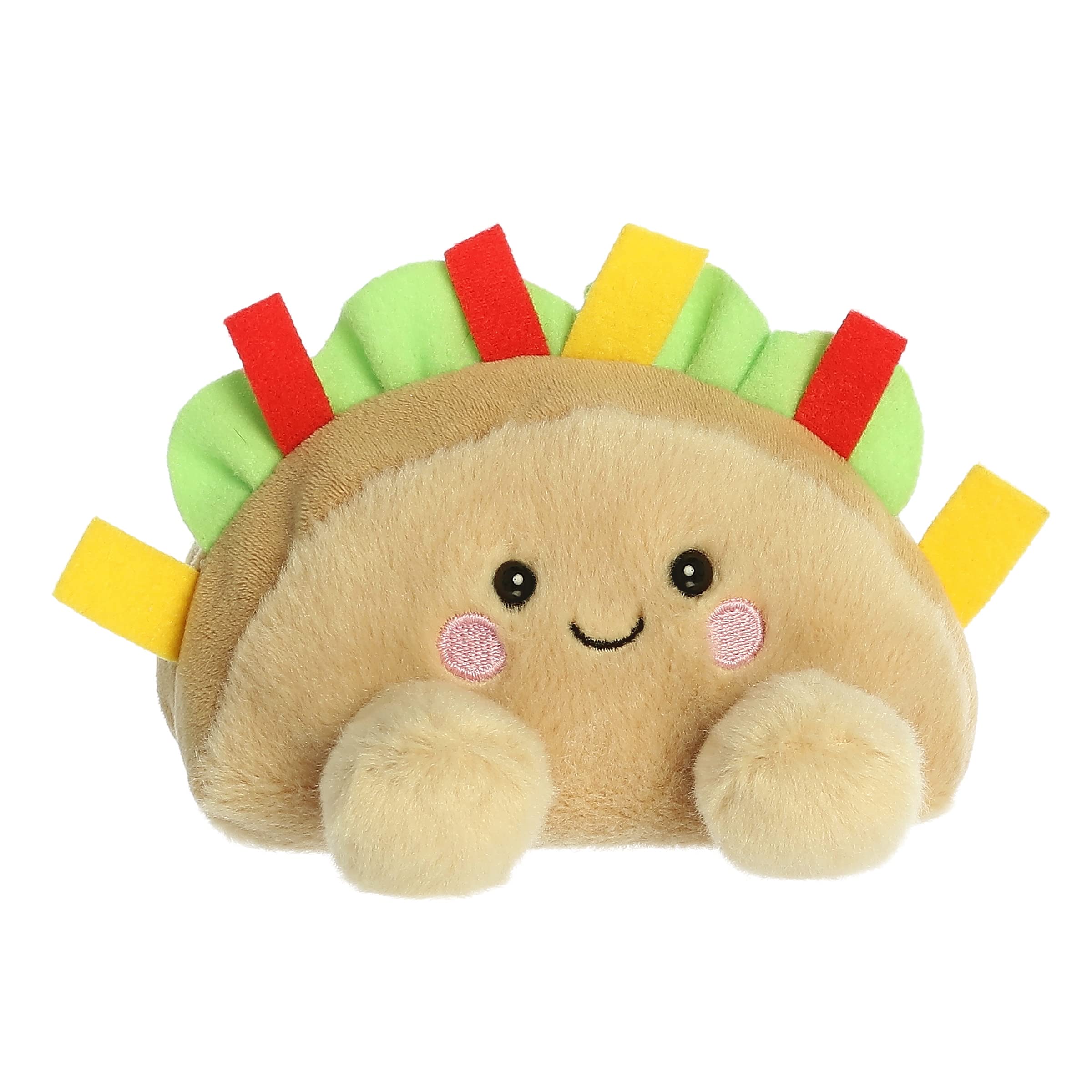 Aurora Palm Pals Fiesta Taco plush lettuce detail adds color to a kid's room