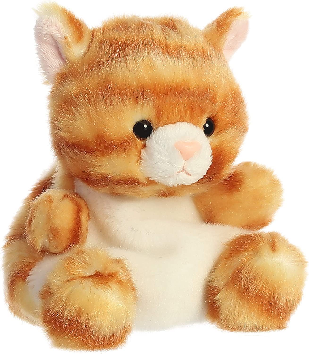 Sunny Lab plush shows a friendly, inviting smile for playtime.