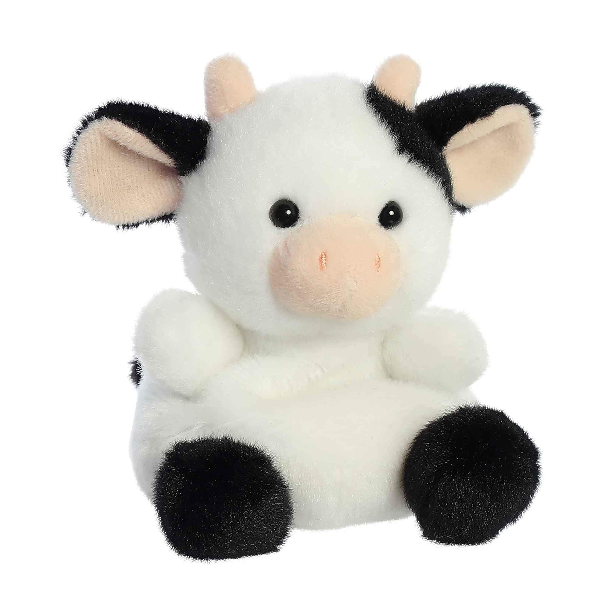 Aurora Sweetie Cow palm-pals plush side view, pocket-sized play