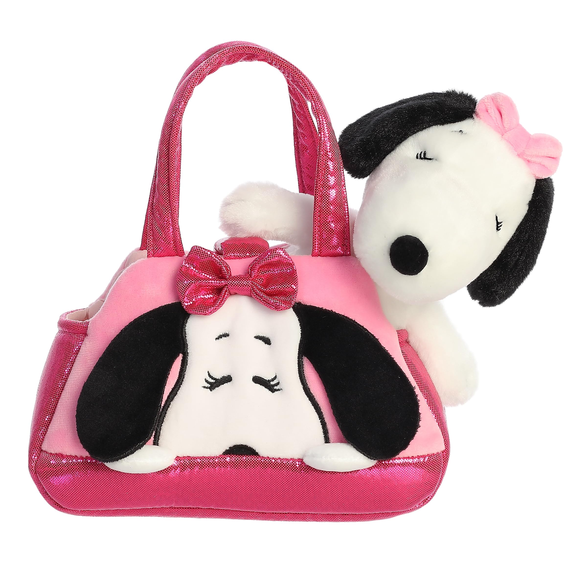 Aurora Belle Peek-A-Boo plush side view highlighting durable materials for lasting play.
