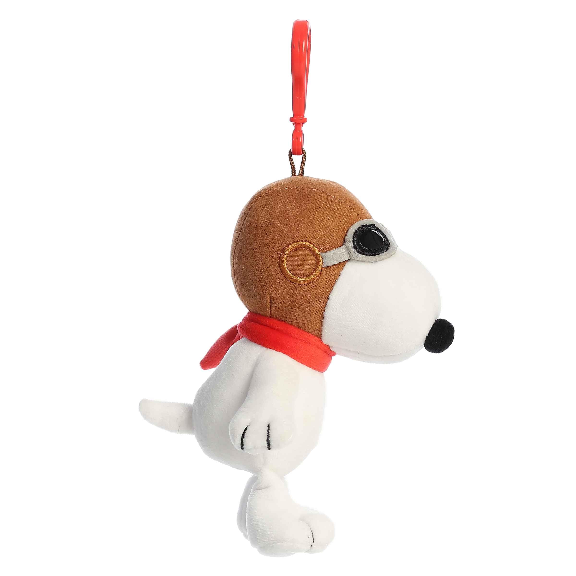 Aurora Peanuts Flying Ace on bag shot; highlights travel-friendly charm.