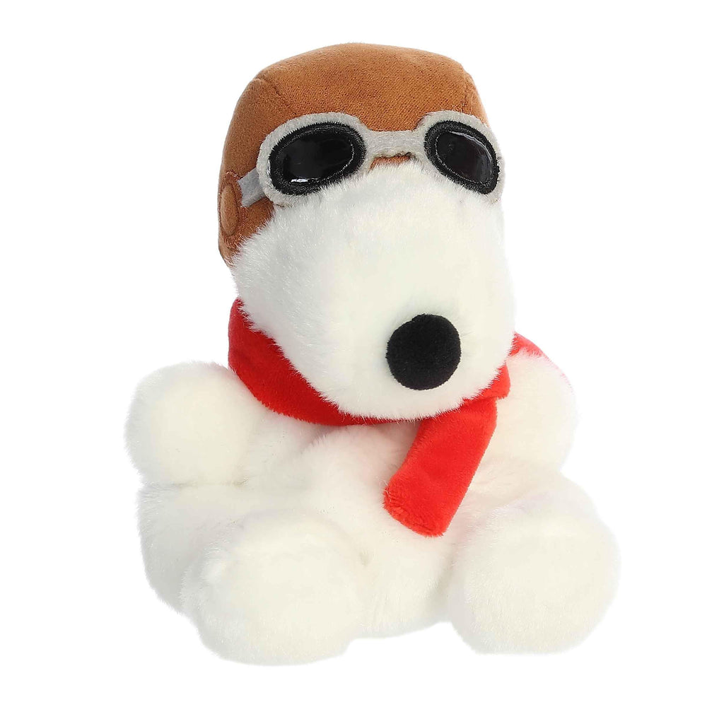 Aurora Palm Pals Flying Ace aviator gear detail enhances playful Snoopy display.