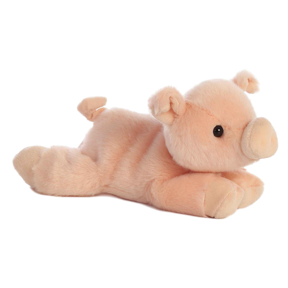 Aurora Percy mini Flopsie piglet 8-inch plush with soft pink fur for cozy playtime.