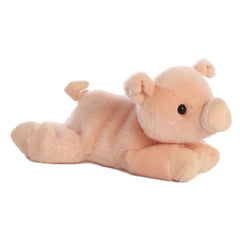 Aurora Percy mini Flopsie piglet 8-inch plush with soft pink fur for cozy playtime.