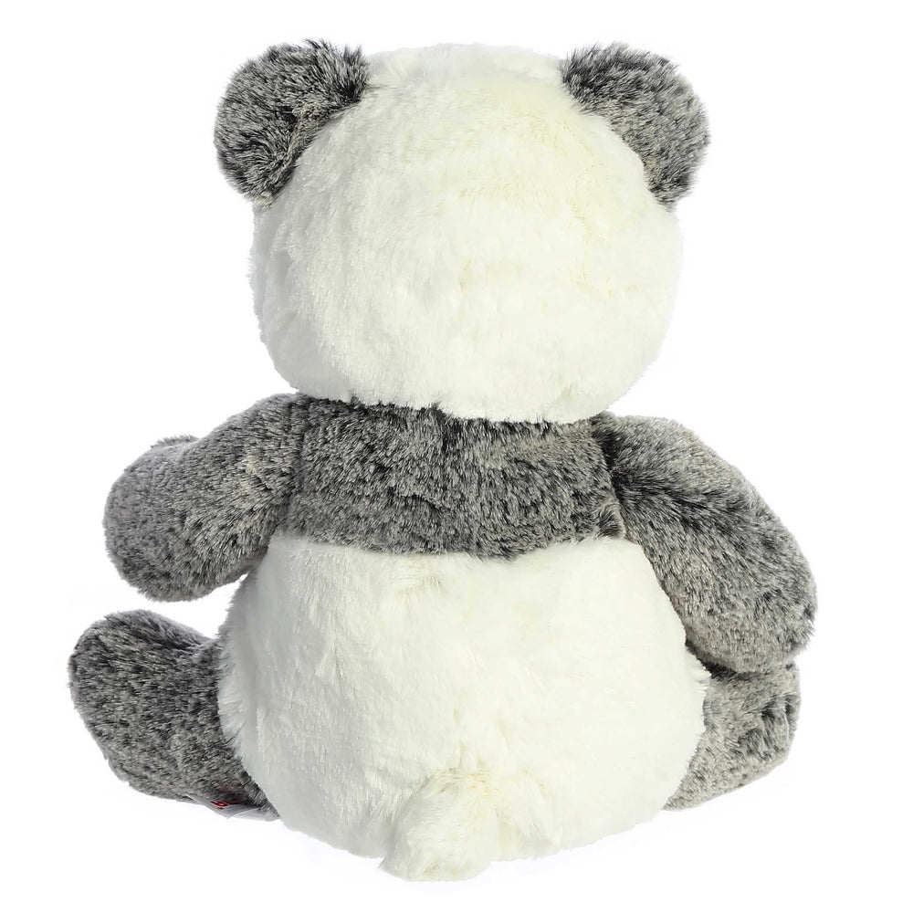 Aurora Ping Panda white plush display shows inviting cuddle appeal.