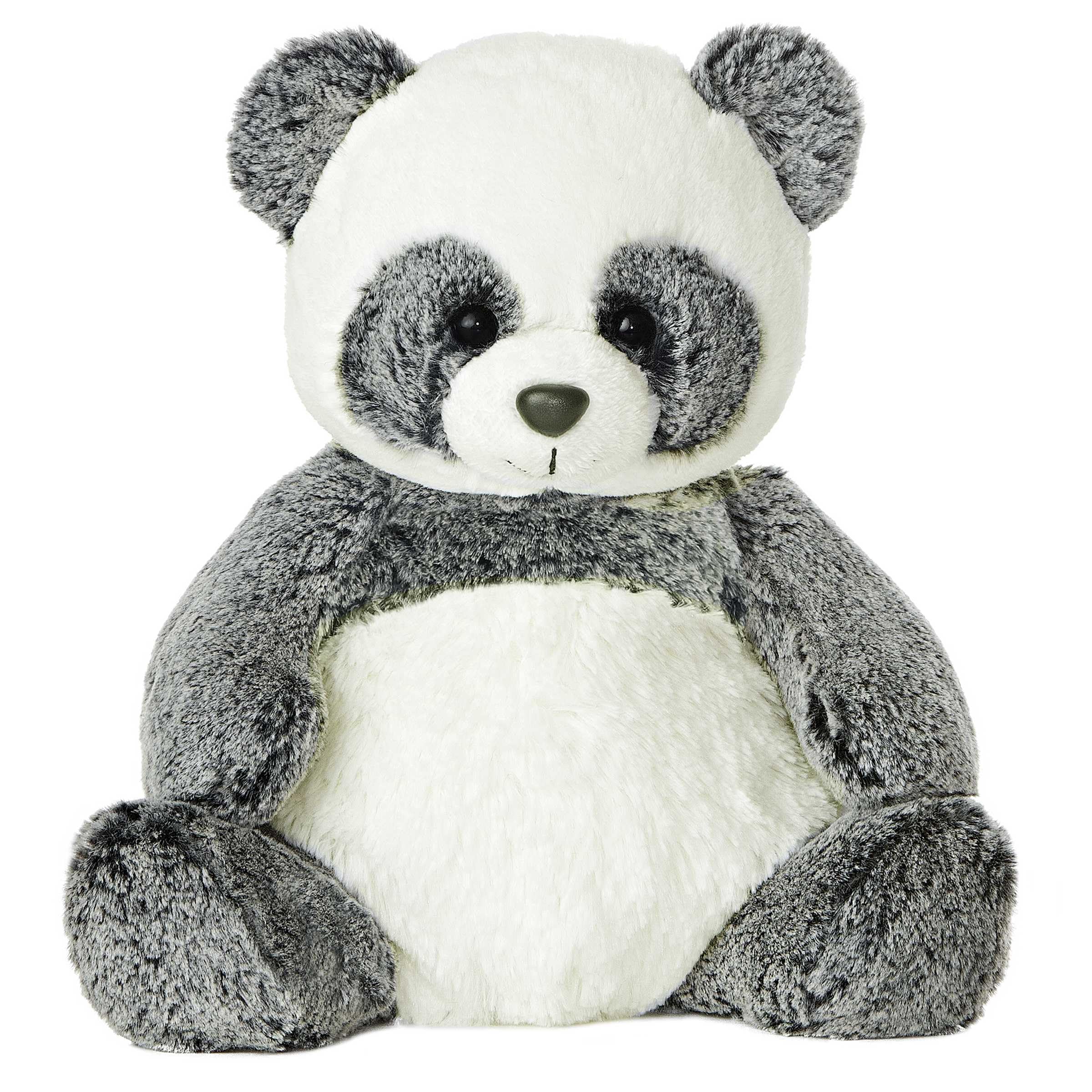 Aurora Ping Panda close-up reveals silky two-tone fur for cozy sensory play.