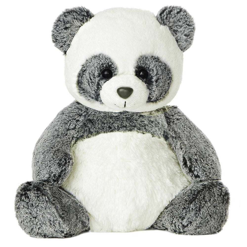 Aurora Ping Panda close-up reveals silky two-tone fur for cozy sensory play.