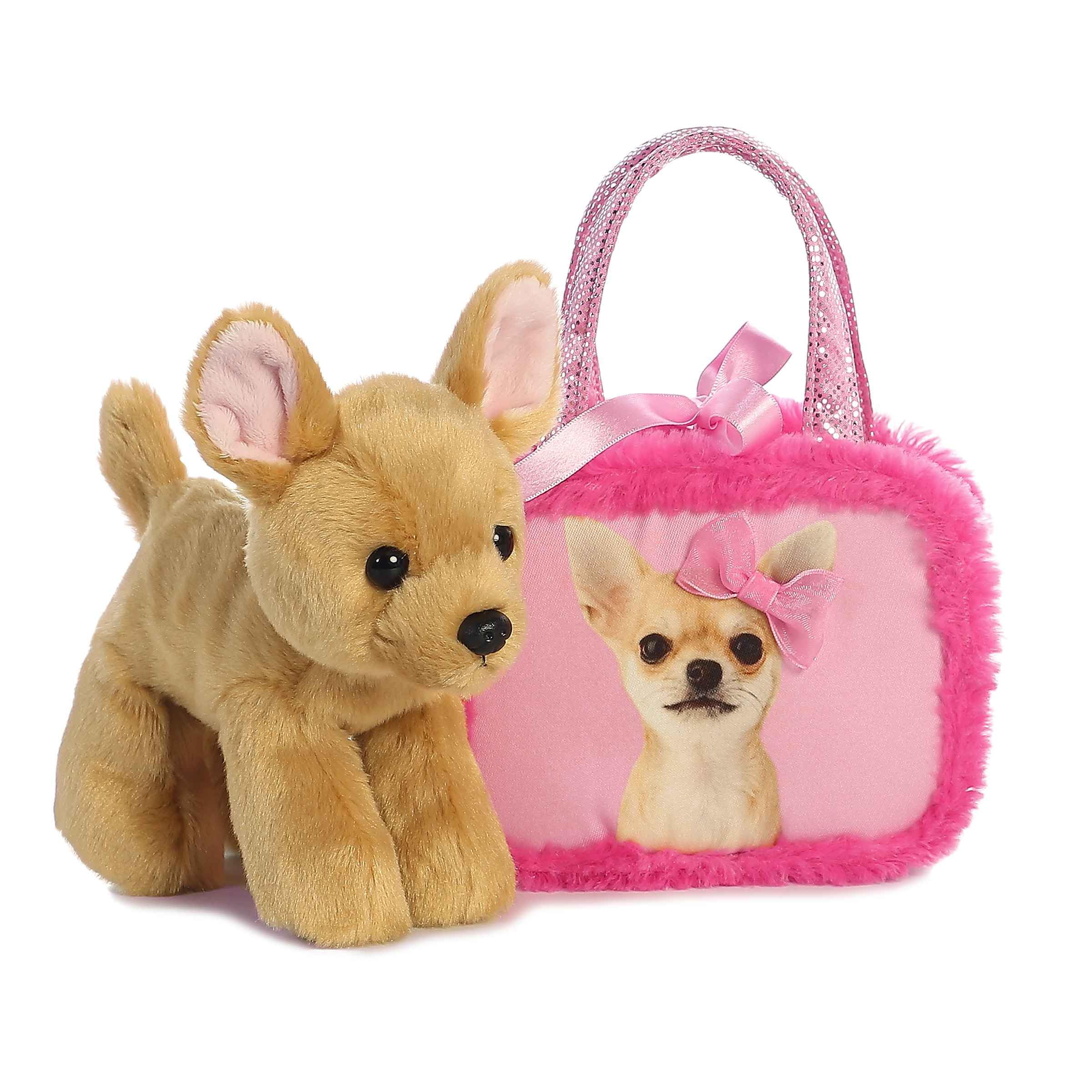 Aurora Pretty in Pink carrier with shimmering handles for on-the-go style