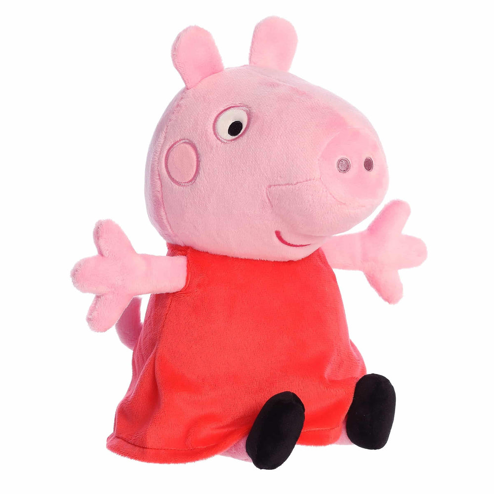 Aurora Playful Peppa Pig stuffed animal front view soft cuddle buddy for playtime