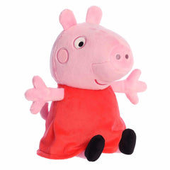 Aurora Playful Peppa Pig stuffed animal front view soft cuddle buddy for playtime