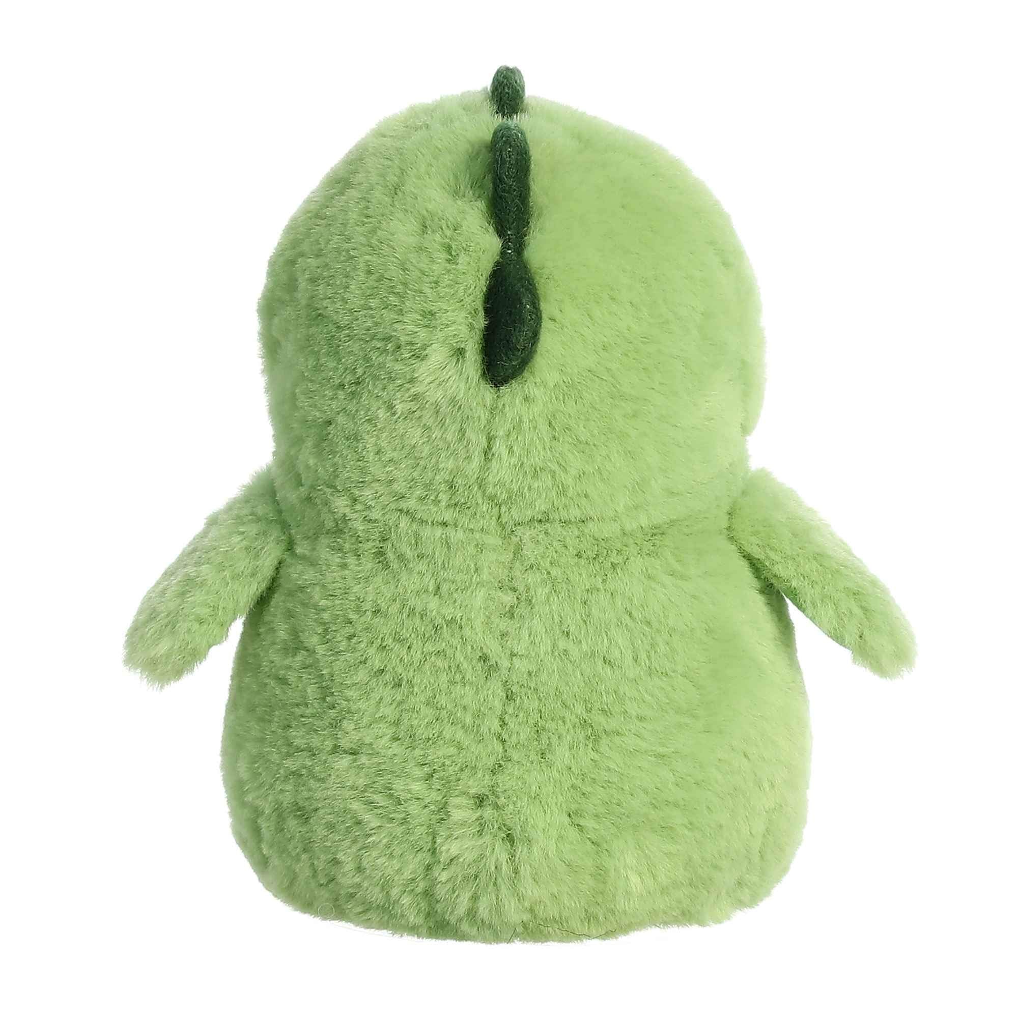 Aurora Pom Pom Penguin Dino plush has a soft, fluffy texture for hugs.