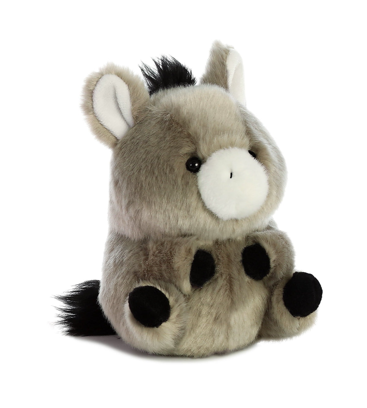 Aurora Playful Rolly Pet Bray Donkey front view plush for cozy companionship.