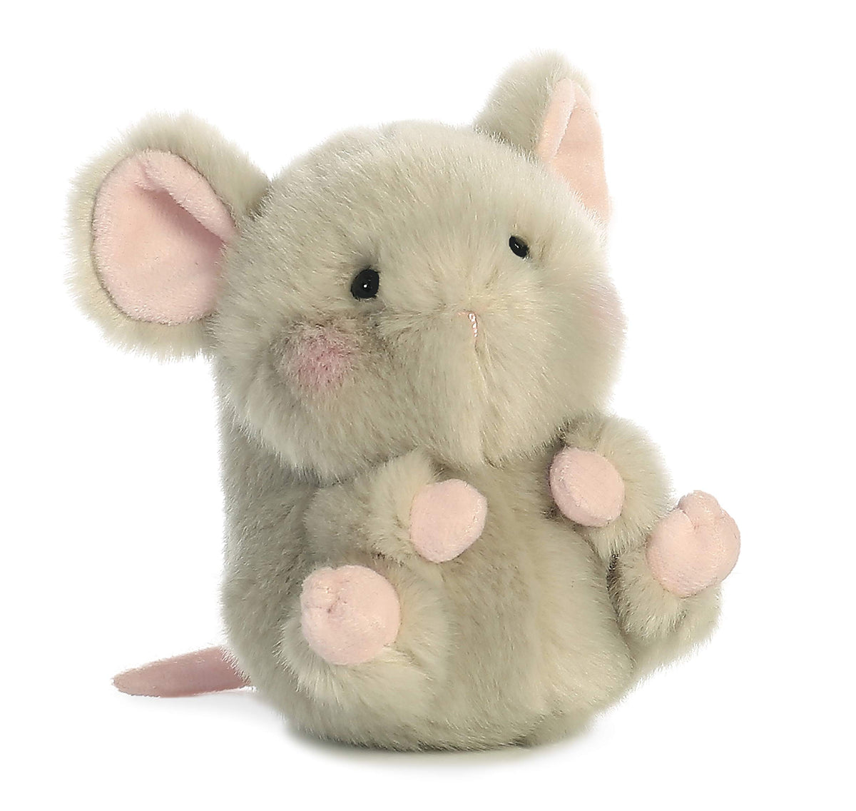 Aurora Frisk Mouse plush front view showing compact travel-friendly design.