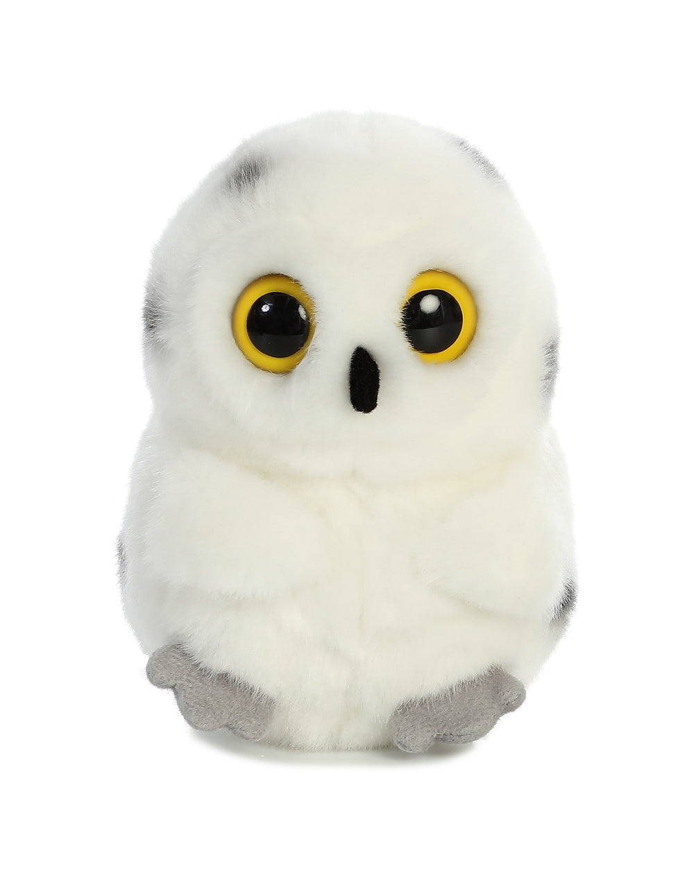 Aurora Hoot Owl plush with wings on tummy and feet in the air.