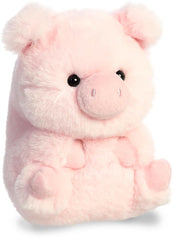 Aurora Playful Rolly Pet Prankster Pig balanced on back for imaginative play