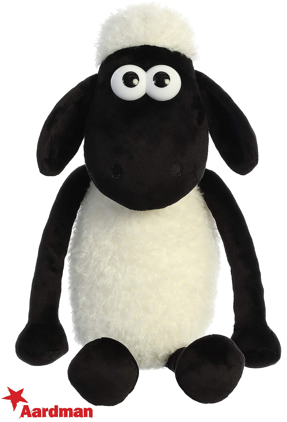 Aurora Shaun the Sheep plush features signature eyes for expressive play