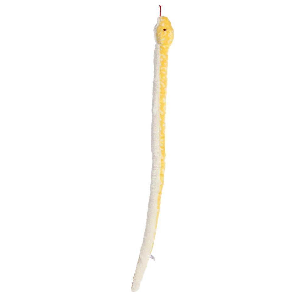 Aurora Playful Snake Albino Burmese Python 50in texture closeup, deluxe materials deliver cloud-like softness.