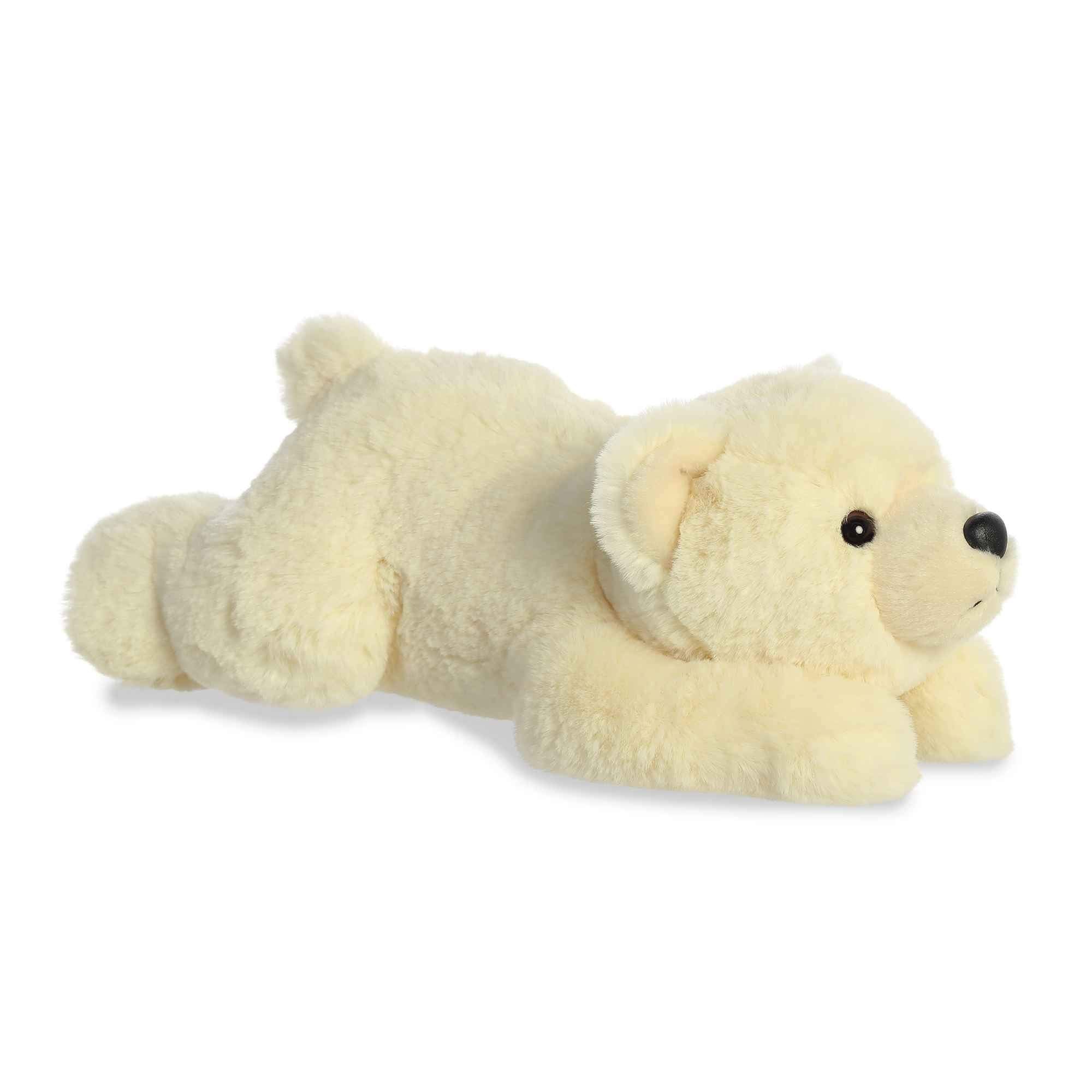 Aurora Polaris polar bear plush face close-up for cozy cuddling