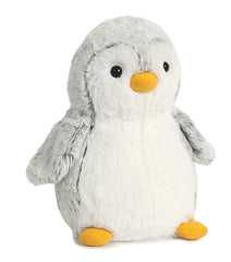Aurora Pompom Penguin full plush in gray for cozy play