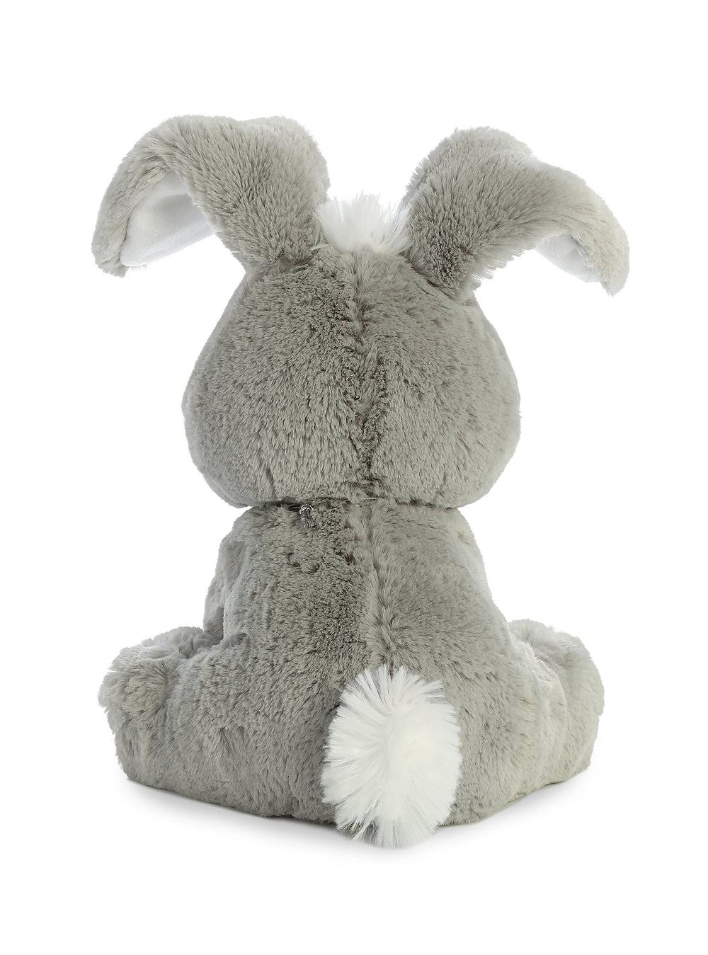 Aurora 8.5-inch floppy bunny grey, collectible plush with embroidered eyes.