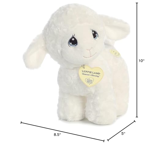 Aurora Precious Moments Luffie Lamb close-up face showing soft fur and friendly expression