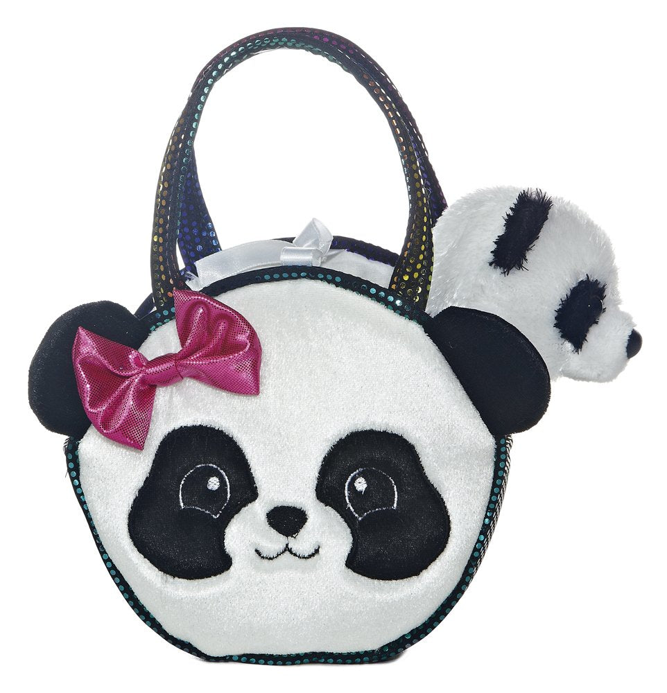Aurora Pretty Panda Fancy Pals pet carrier purse, stylish playtime and dress-up use.