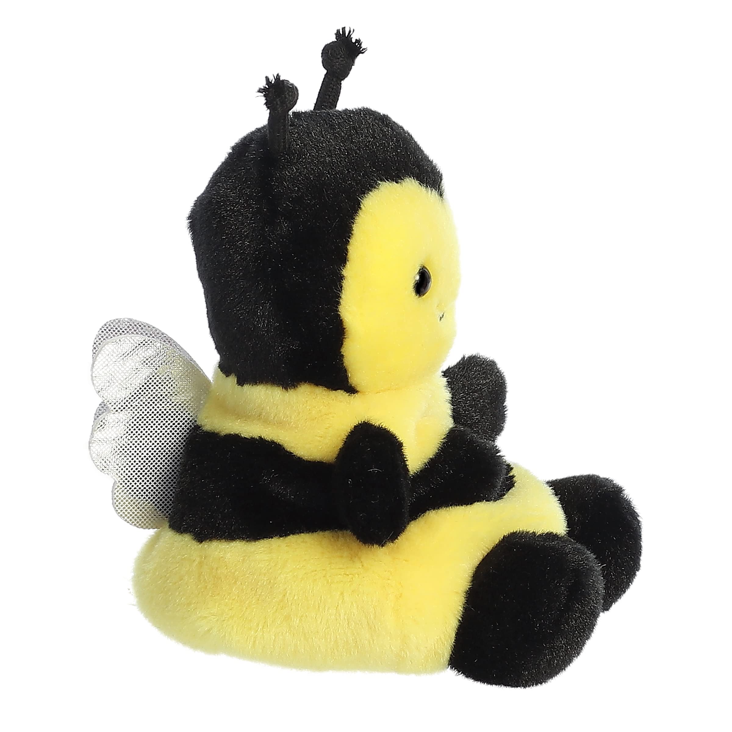 Aurora Queeny Bee Palm Pals back view plush, gentle fabric for cozy hugs.
