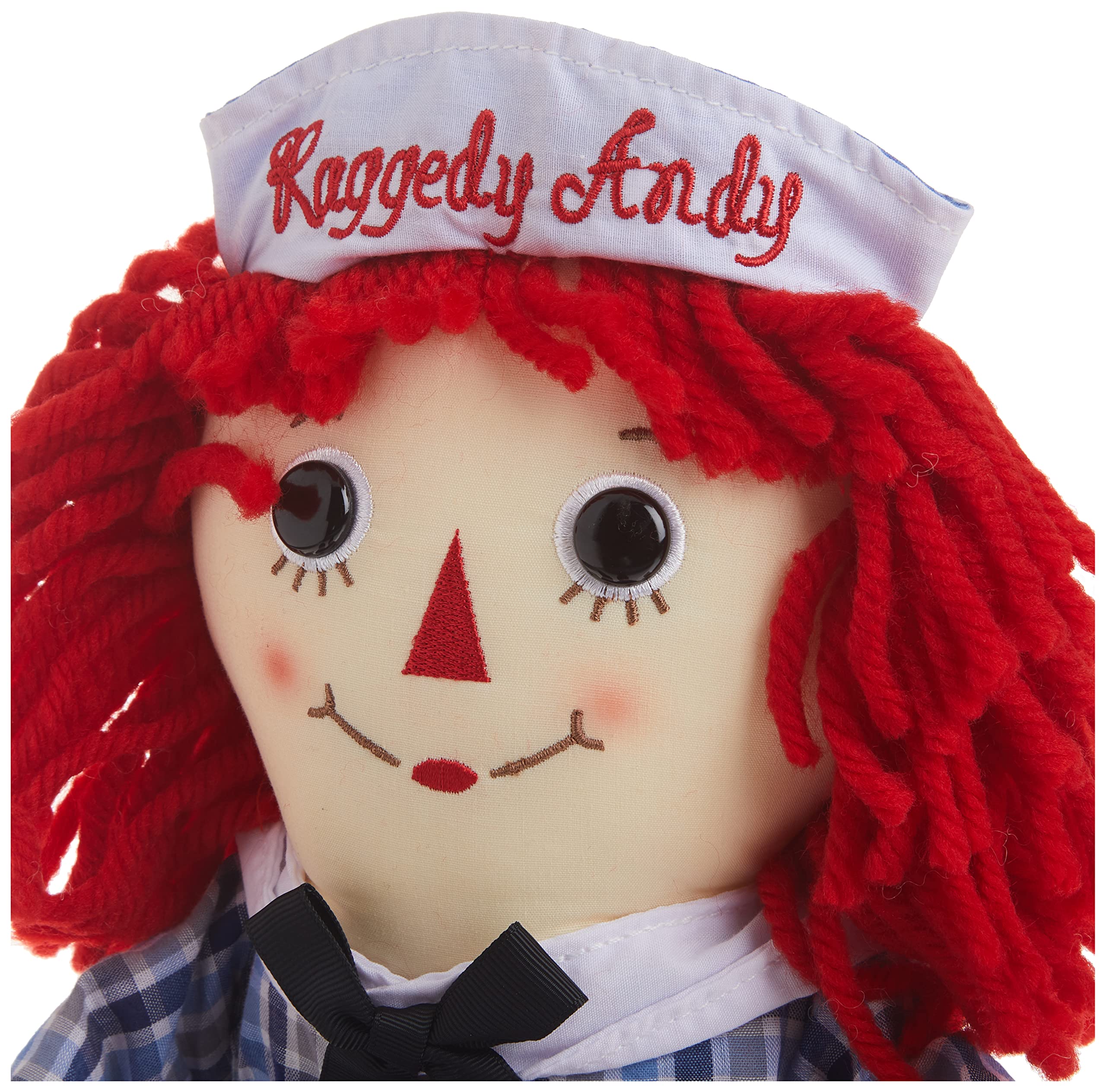 Aurora Raggedy Ann and Andy soft plush material for cuddly companionship.