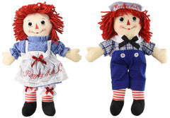 Aurora Raggedy Ann doll face detail adds warm, collectible charm.