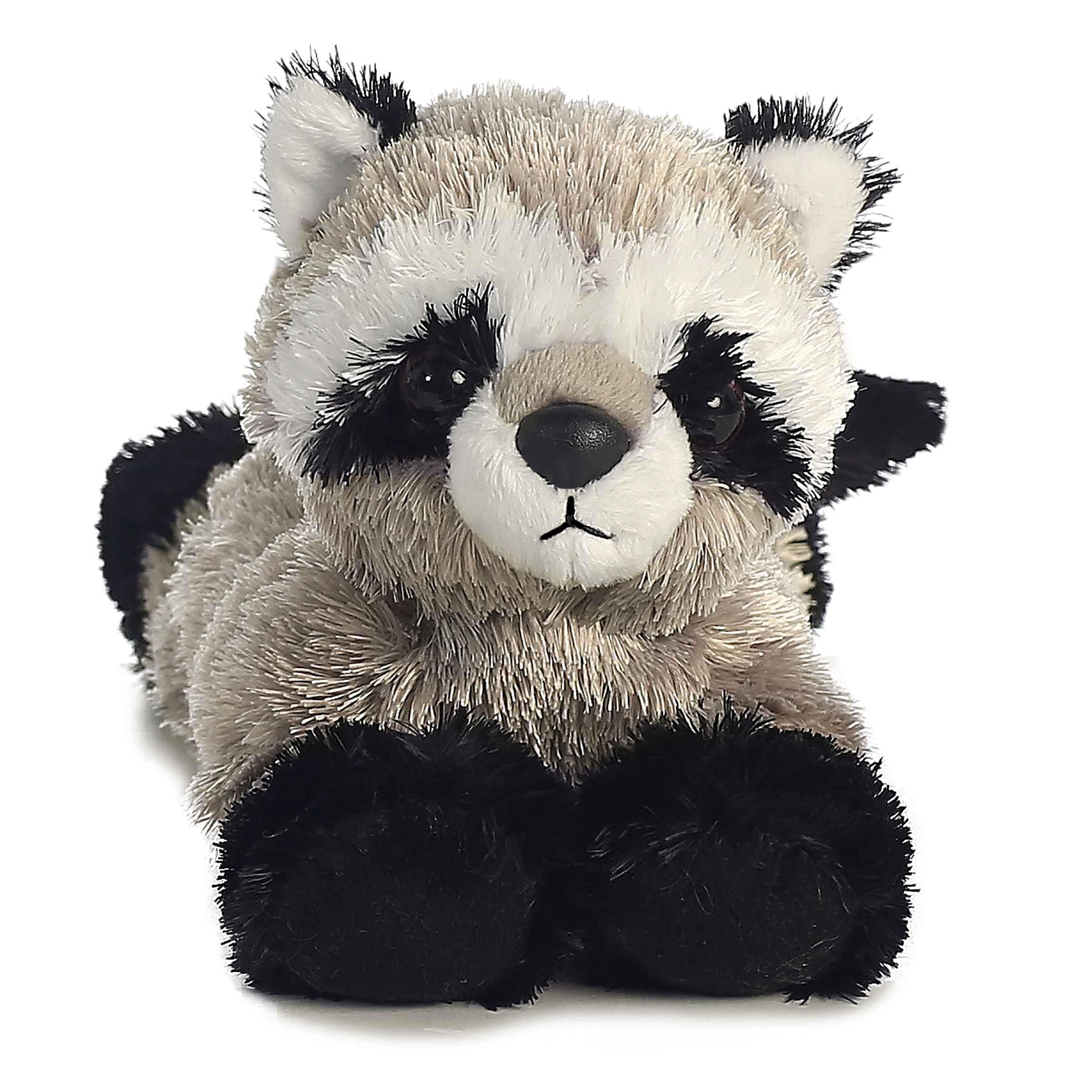 Aurora Rascal plush with striped tail adds woodland charm for imaginative play.