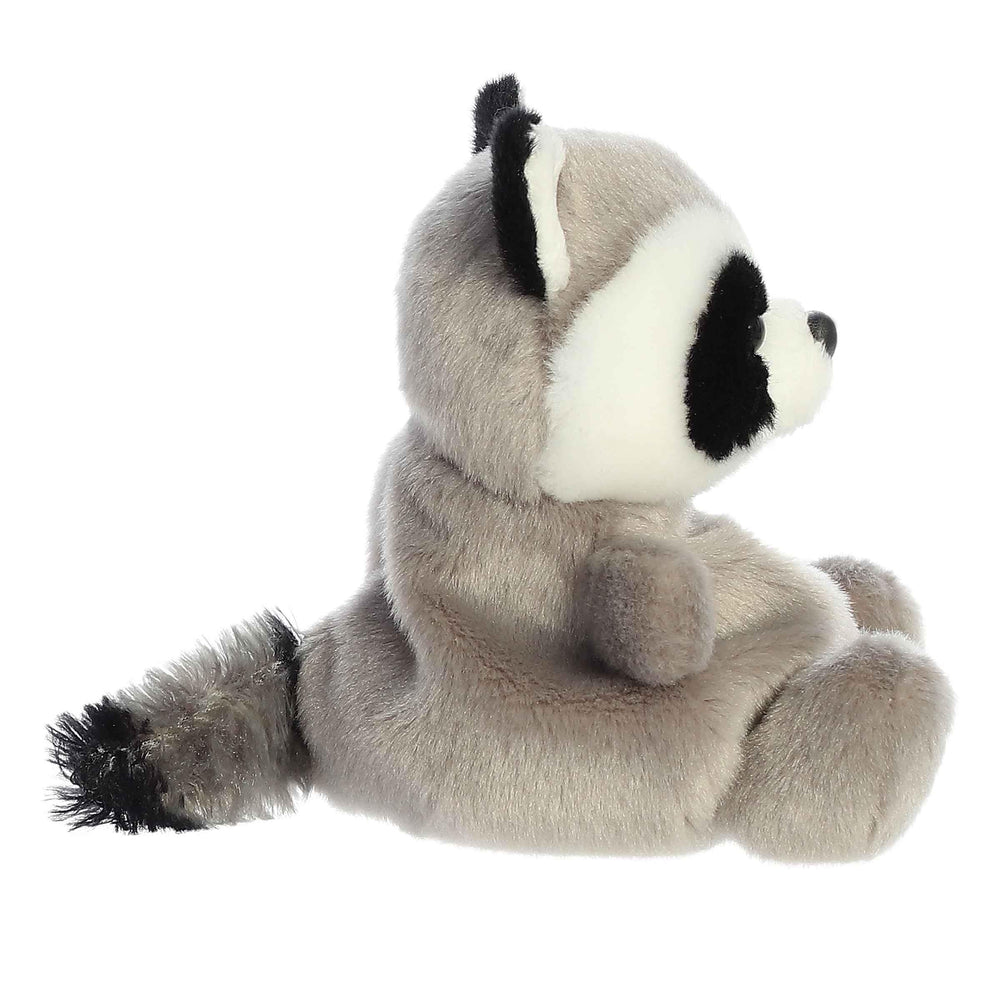 Aurora Rascal Raccoon plush soft grey fabric suitable for room decor
